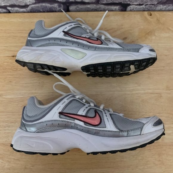 Nike Compete White, Gray, Pink & Silver Sneakers - Picture 4 of 8